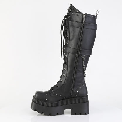 【DEMONIA】WRATH-205 ミドルブーツ Blk Vegan Leather【取寄】