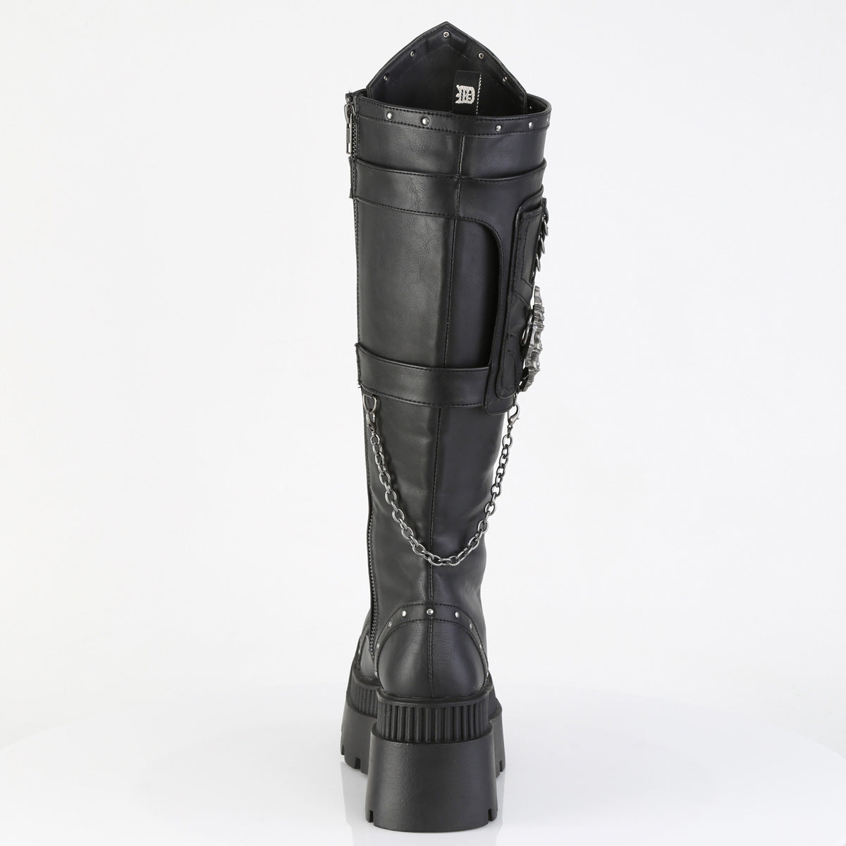【DEMONIA】WRATH-205 ミドルブーツ Blk Vegan Leather【取寄】