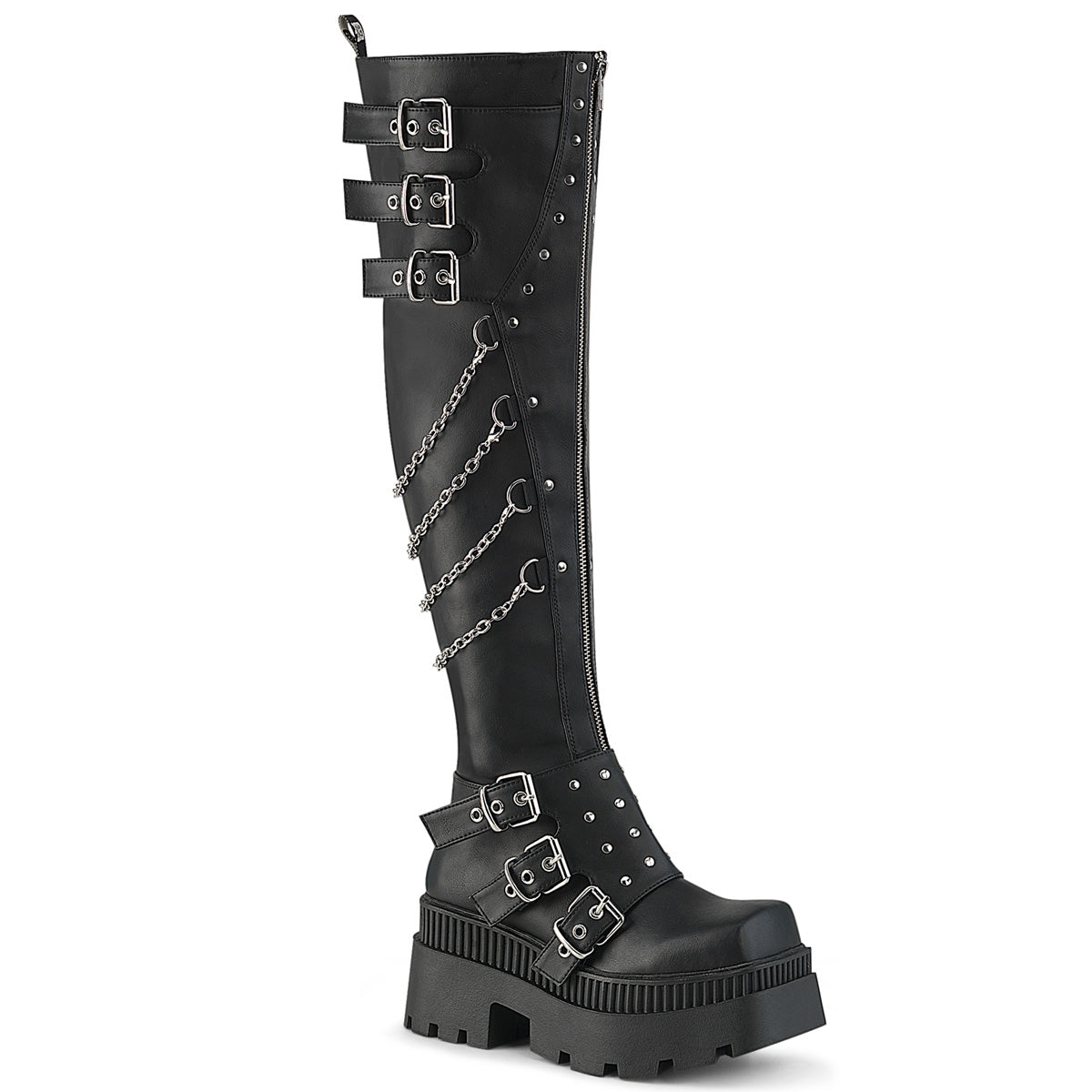 【DEMONIA】WRATH-310 厚底ブーツ Blk Vegan Leather【取寄】