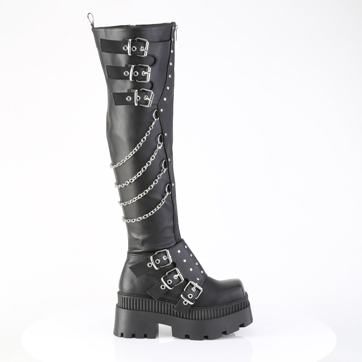 【DEMONIA】WRATH-310 厚底ブーツ Blk Vegan Leather【取寄】