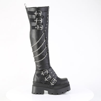 【DEMONIA】WRATH-310 厚底ブーツ Blk Vegan Leather【取寄】