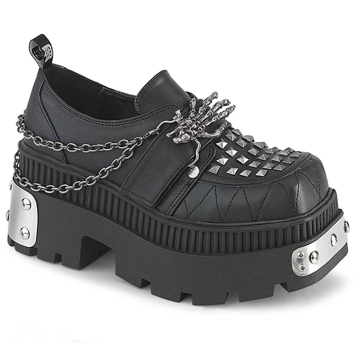 【DEMONIA】WRATH-42 ヒール Blk Vegan Leather【取寄】