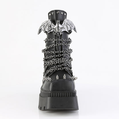 【DEMONIA】WRATH-55 アンクルブーツ Blk Vegan Leather【取寄】