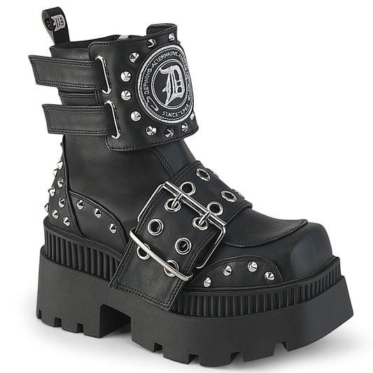 【DEMONIA】WRATH-58 アンクルブーツ Blk Vegan Leather【取寄】