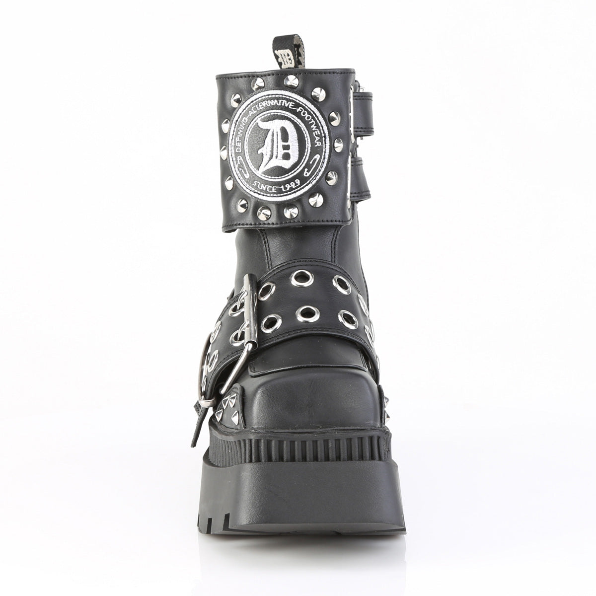 【DEMONIA】WRATH-58 アンクルブーツ Blk Vegan Leather【取寄】