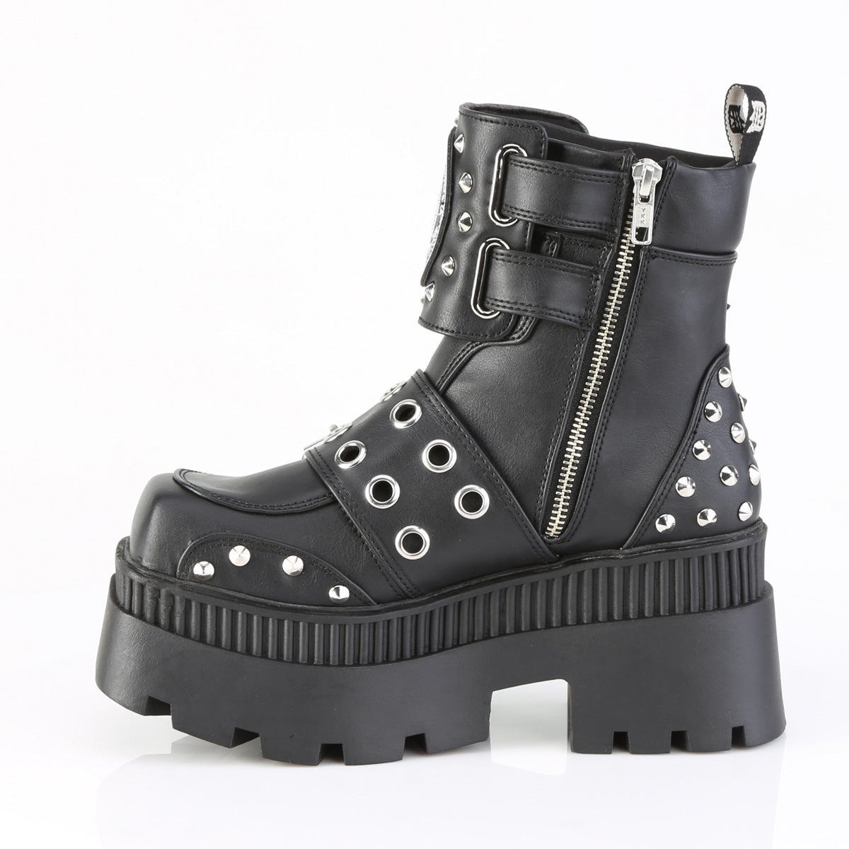 【DEMONIA】WRATH-58 アンクルブーツ Blk Vegan Leather【取寄】