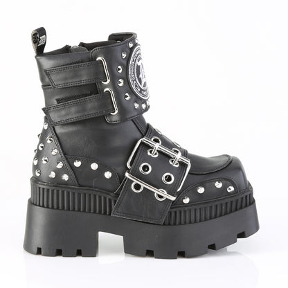 【DEMONIA】WRATH-58 アンクルブーツ Blk Vegan Leather【取寄】
