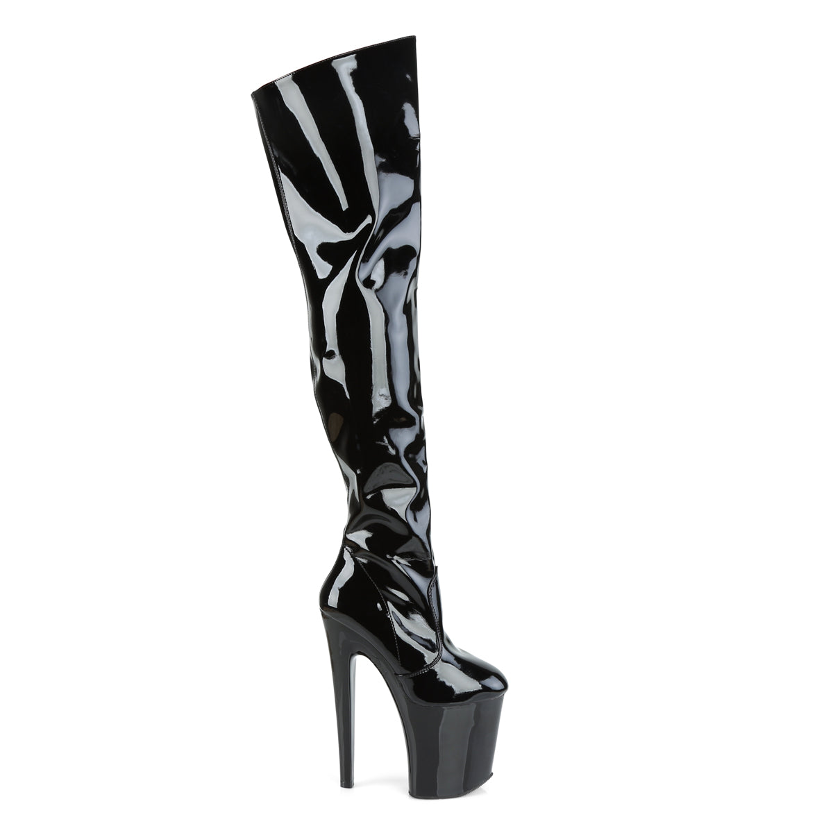 【PLEASER】XTREME-3010 シューズ Blk Pat/Blk【取寄】