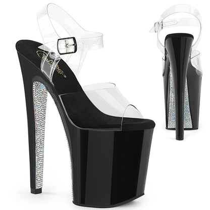 【PLEASER】XTREME-808CRS シューズ Clr/Blk-Slv RS【取寄】