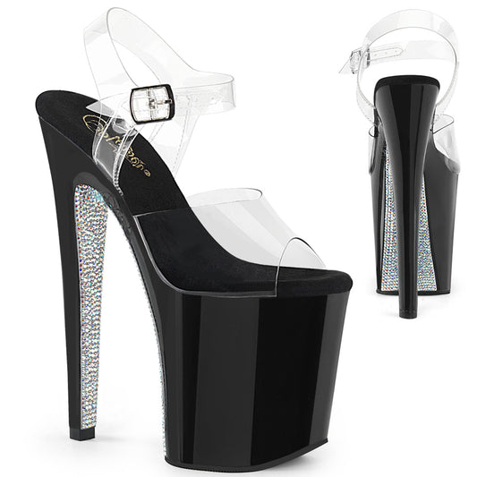 【PLEASER】XTREME-808CRS シューズ Clr/Blk-Slv RS【取寄】
