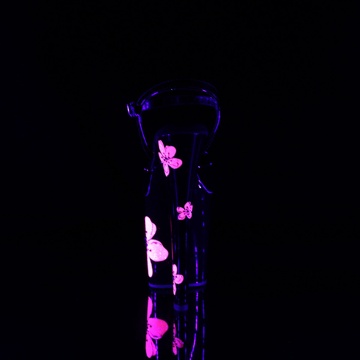 【PLEASER】XTREME-809HB シューズ Blk Pat/Blk-Neon Pink【取寄】