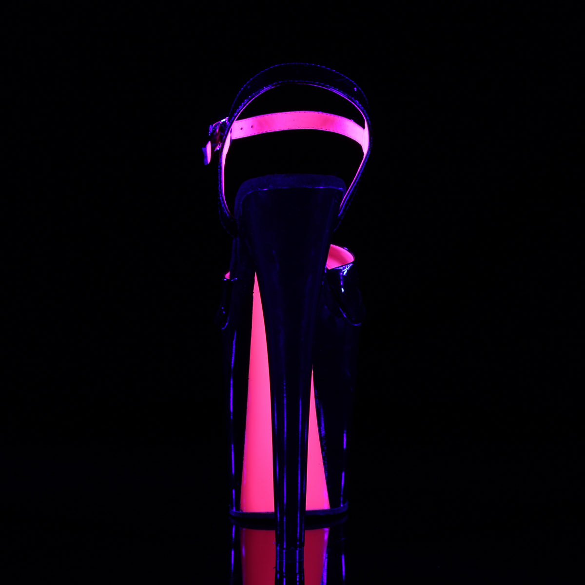 【PLEASER】XTREME-809TT シューズ Blk Pat-Neon H. Pink/Blk【取寄】
