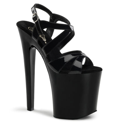 【PLEASER】XTREME-872 シューズ Blk Pat/Blk【取寄】