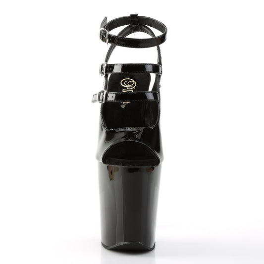 【PLEASER】XTREME-873 シューズ Blk Pat/Blk【取寄】