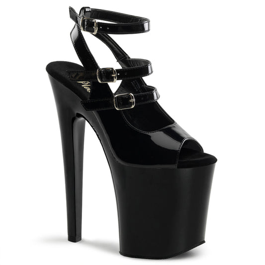 【PLEASER】XTREME-873 シューズ Blk Pat/Blk【取寄】