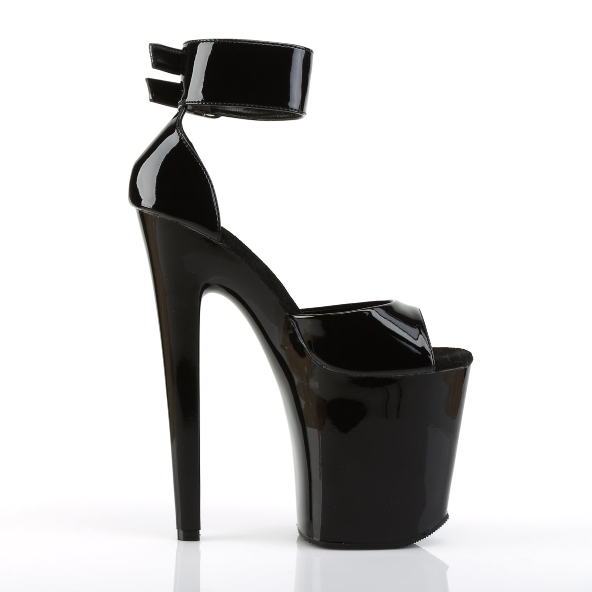 【PLEASER】XTREME-875 シューズ Blk Pat/Blk【取寄】