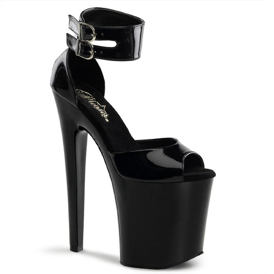 【PLEASER】XTREME-875 シューズ Blk Pat/Blk【取寄】