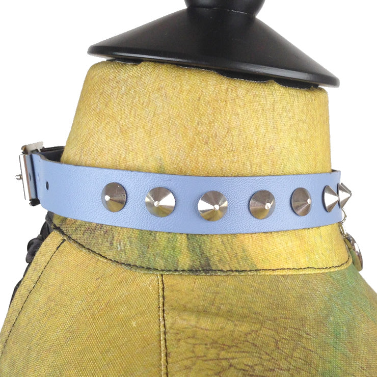 HEART STUD CHOKER-BLUE