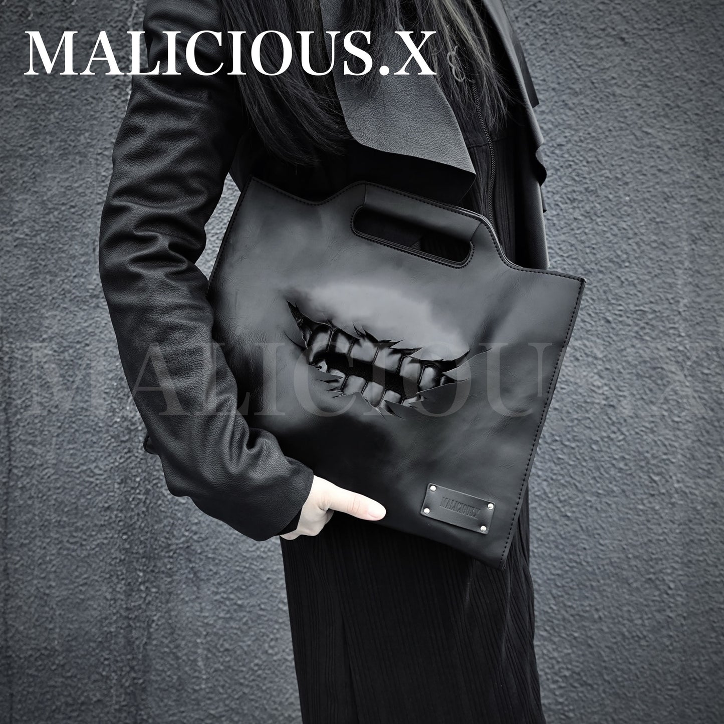 [BLACK] VAMPIRE MESSENGER &amp; HANDBAG