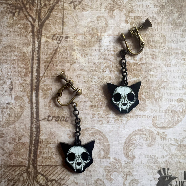 CAT SKULLピアス/イヤリング