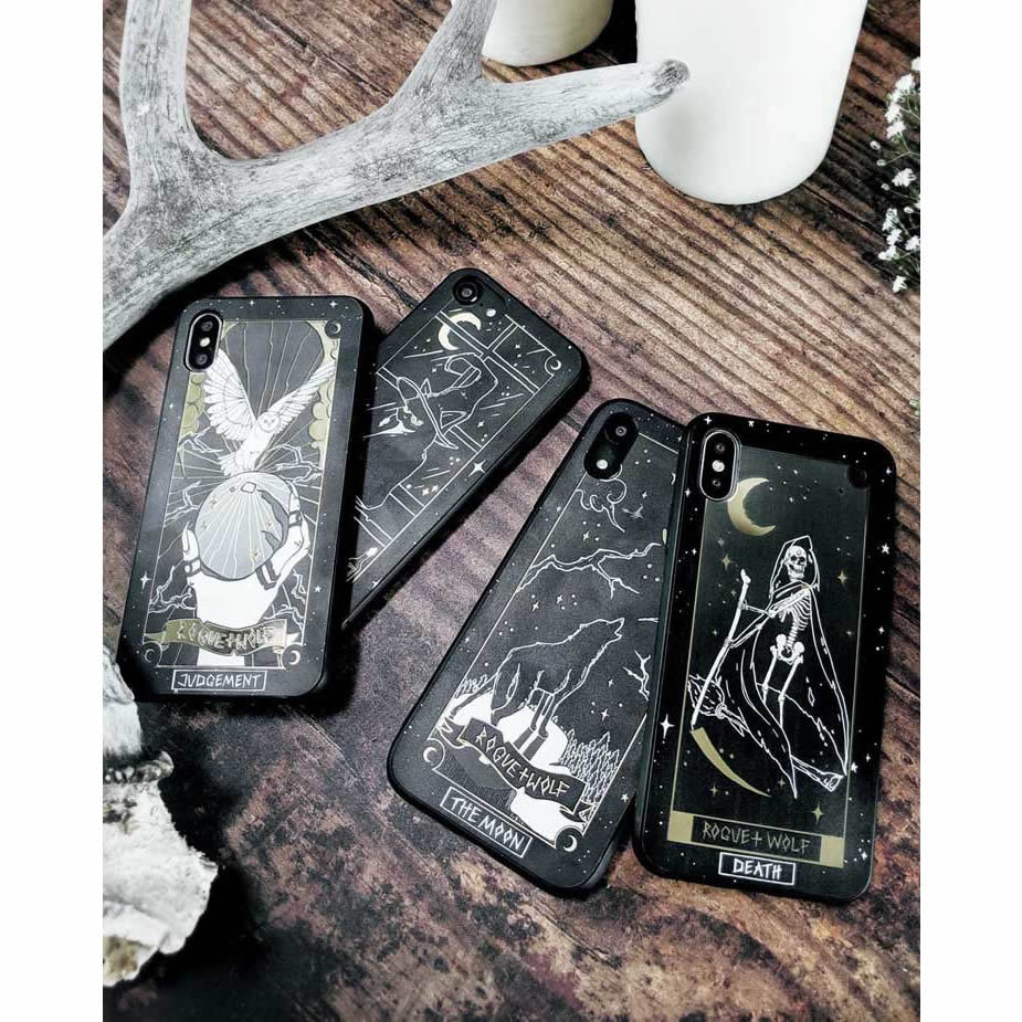 DEATH TAROT GOLD PHONE CASE