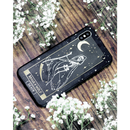 DEATH TAROT GOLD PHONE CASE