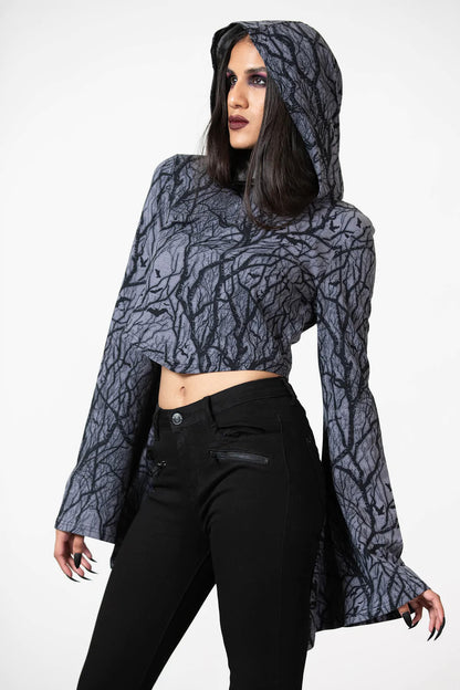 【KILL STAR】HEXMOON CROPPED HOODIE