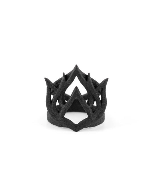 LOTUS AWAKENS MIDI RING IN BLACK