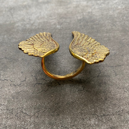 【GALIBARDY】リング-RENAISSANCE ANGEL SHAPED WING BRASS RING