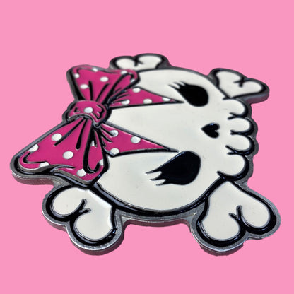 【KREEPSVILLE666】PINK BOW SKULL BUCKLE