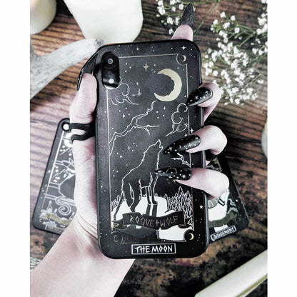 THE MOON TAROT GOLD PHONE CASE