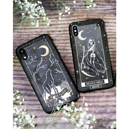 THE MOON TAROT GOLD PHONE CASE