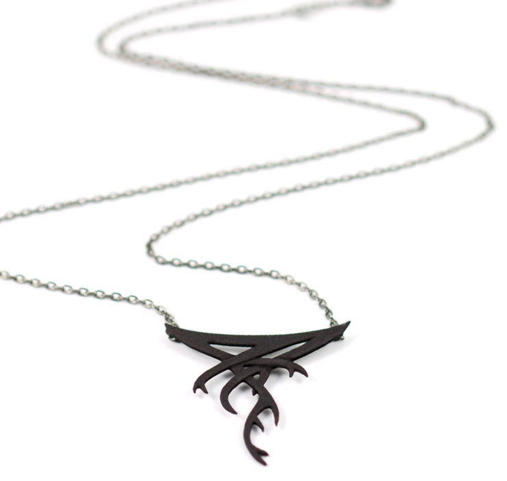 THE FORGET NECKLACE IN BLACK