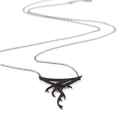 THE FORGET NECKLACE IN BLACK