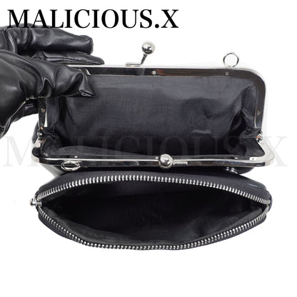 CAT FANG SHOULDER METAL CLASP BAG