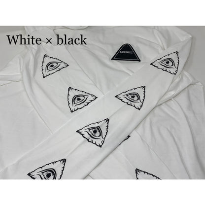 LONG SLEEVE EYES T-SHIRT / WHITE