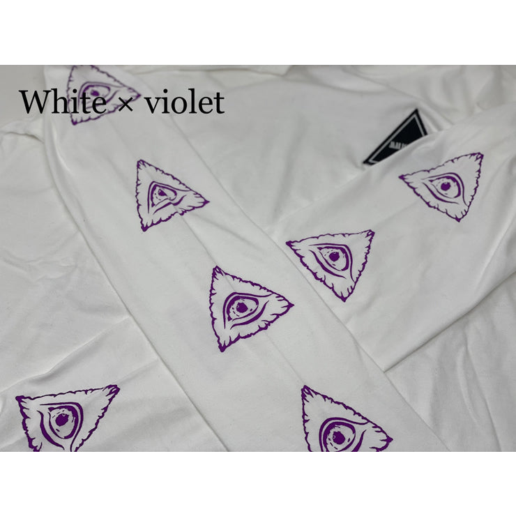 LONG SLEEVE EYES T-SHIRT / WHITE